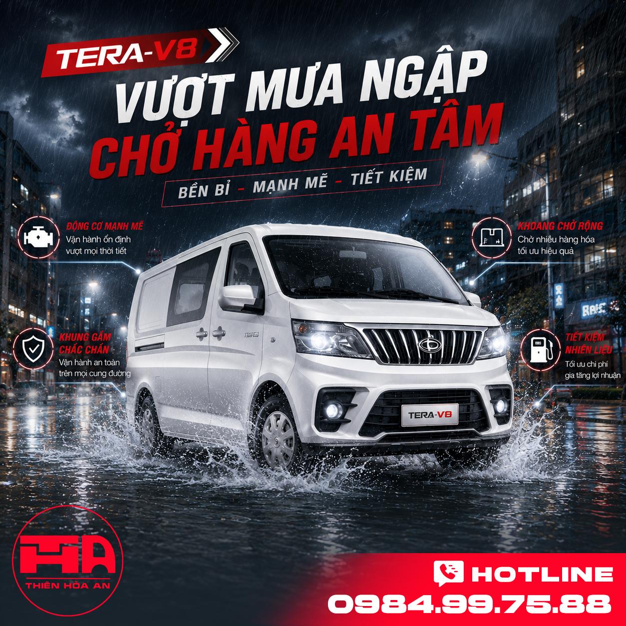 MẸO BẢO DƯỠNG XE TẢI TERACO AN TOÀN & BỀN BỈ TRONG MÙA MƯA NGẬP HÀ NỘI