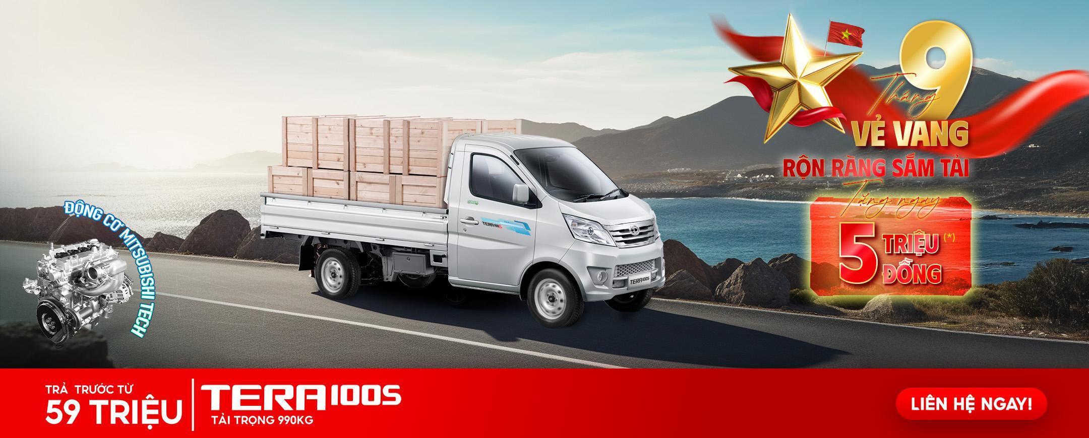 TẢI NHẸ MÁY XĂNG TERACO – VẬN HÀNH MẠNH MẼ - DẪN ĐẦU XU HƯỚNG