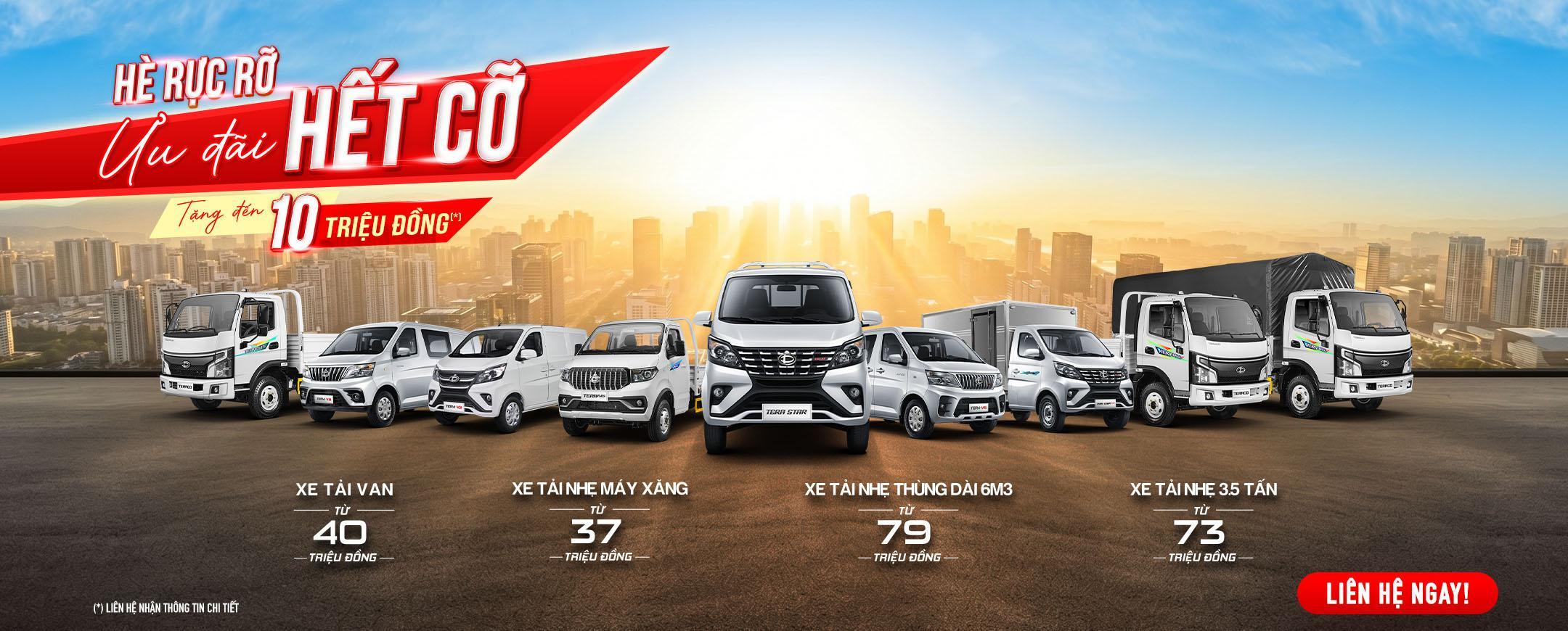 Xe tải nhẹ thùng dài 6m3